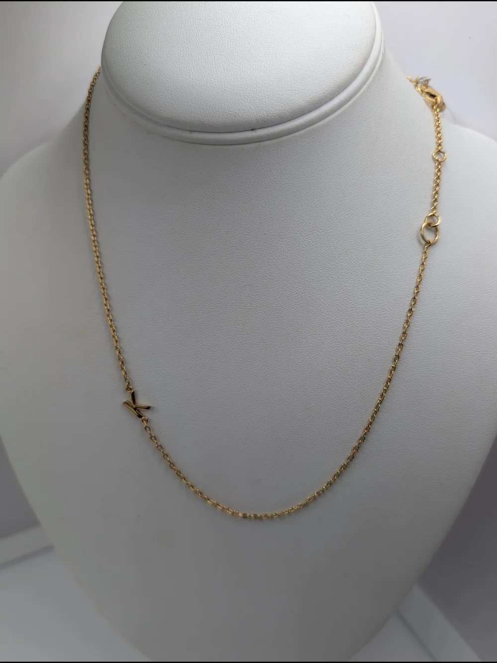 J. Crew Gold Initial 'K' Necklace Bb24